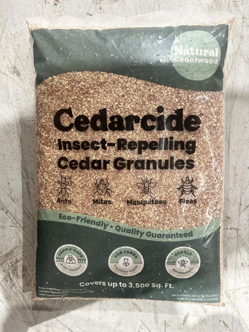 Cedarcide Original Cedar Granules – Cedar Chips for Home & Garden | Repels Ants, Aphids, Spiders, Mosquitos | Smells Great & Easy to Use | 1 Bag (8 lbs)