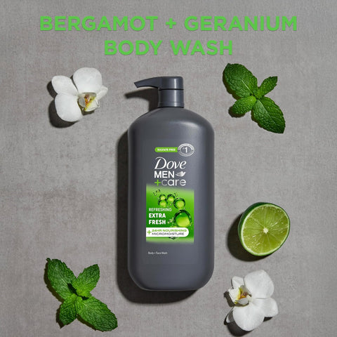 DOVE MEN + CARE Body & Face Wash Refreshing Extra Fresh Men's Body 30 oz
