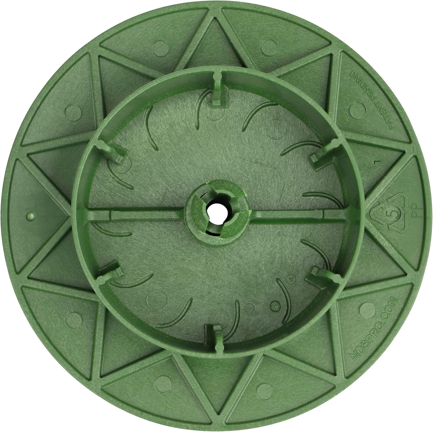 NDS 420C Pop-Up Drainage Emitter, fits 3-Inch and 4-Inch Sewer and Drain Fittings, Works with Drainage Systems Including Catch Basins and Channel Drains, Green