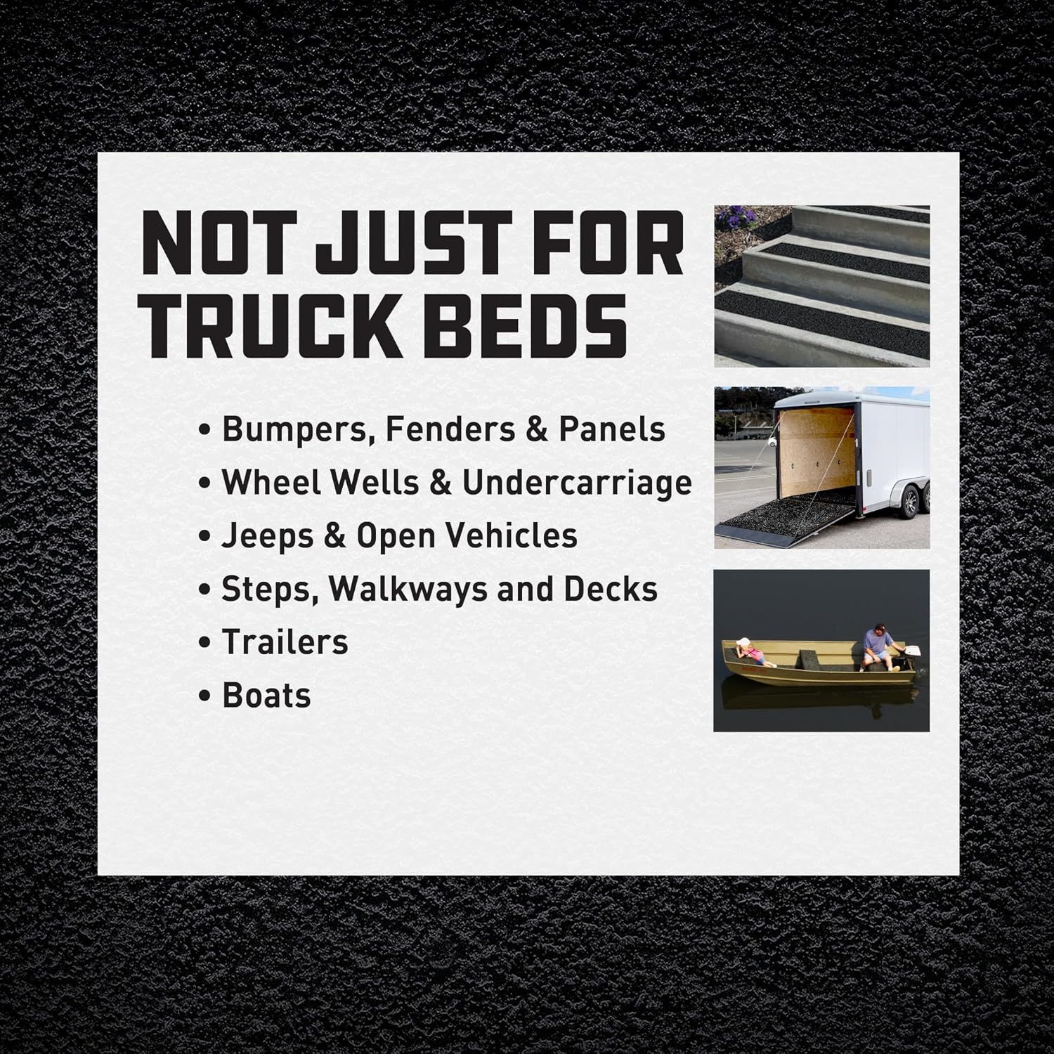 HERCULINER Roll-On Truck Bed Liner, 1 Gallon Can, Black, Textured, Suitable for All Truck Beds, 55-60 sq ft Coverage