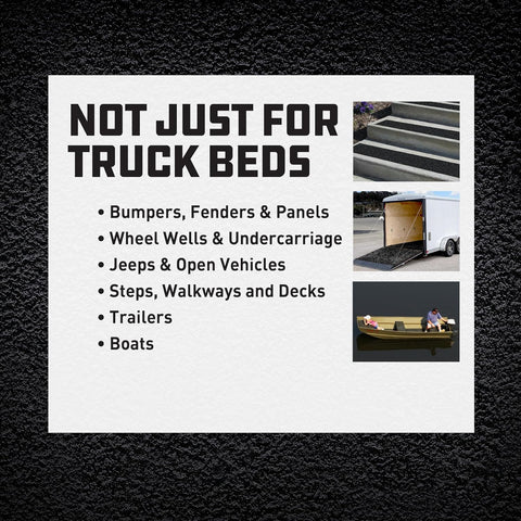 HERCULINER Roll-On Truck Bed Liner, 1 Gallon Can, Black, Textured, Suitable for All Truck Beds, 55-60 sq ft Coverage
