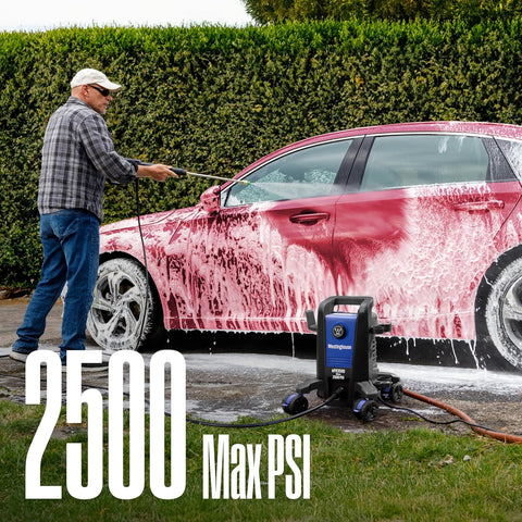 Westinghouse ePX3500 Electric Pressure Washer, 2500 Max PSI 1.76 Max GPM with Anti-Tipping Technology, Onboard Soap Tank, Pro-Style Steel Wand, 5-Nozzle Set, for Cars/Fences/Driveways/Home/Patios
