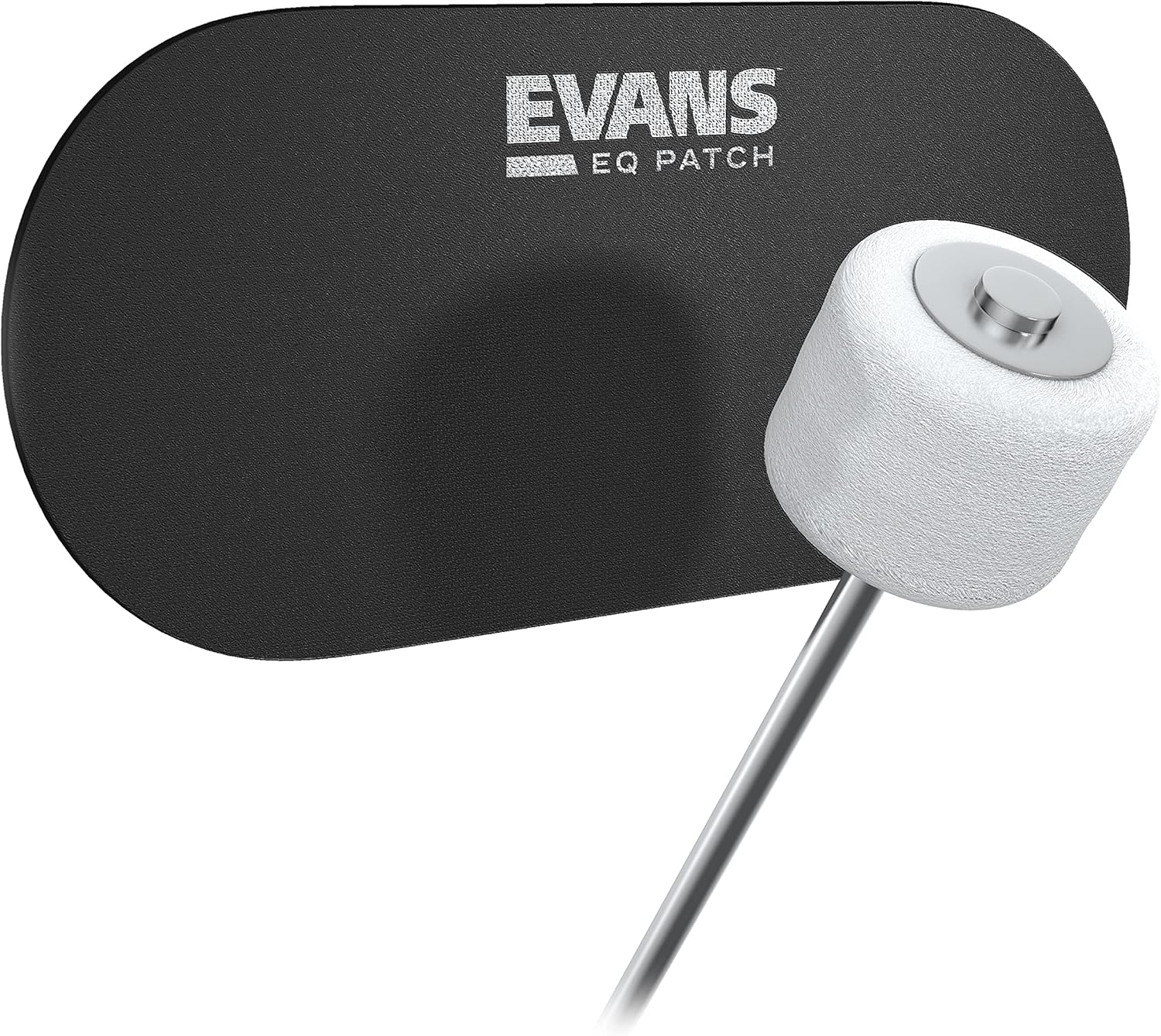 Evans EQ Single Pedal Patch, Clear Plastic