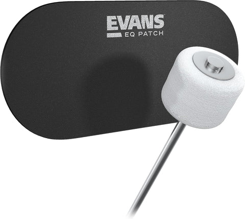 Evans EQ Single Pedal Patch, Clear Plastic