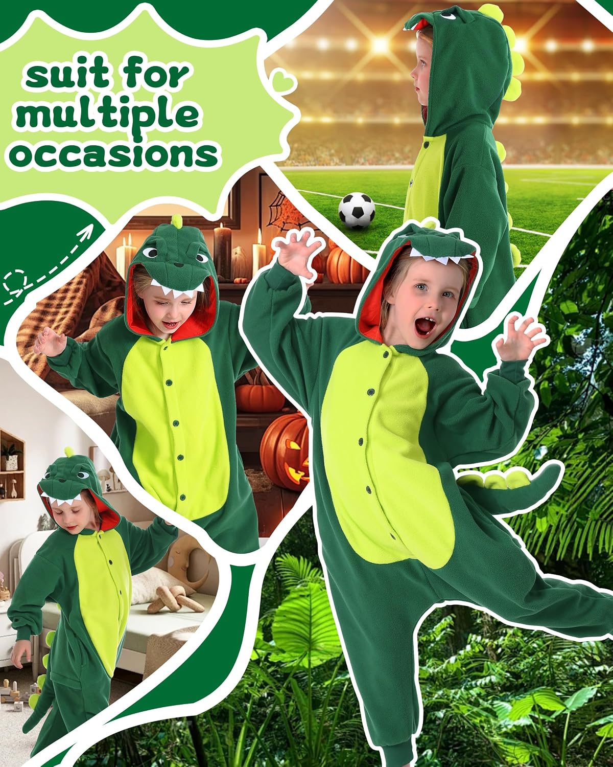 CANASOUR Unisex Anime Halloween Kids Onesie For 4T Girls Boys One Piece Christmas Pajamas Costume Party Cosplay Pyjamas
