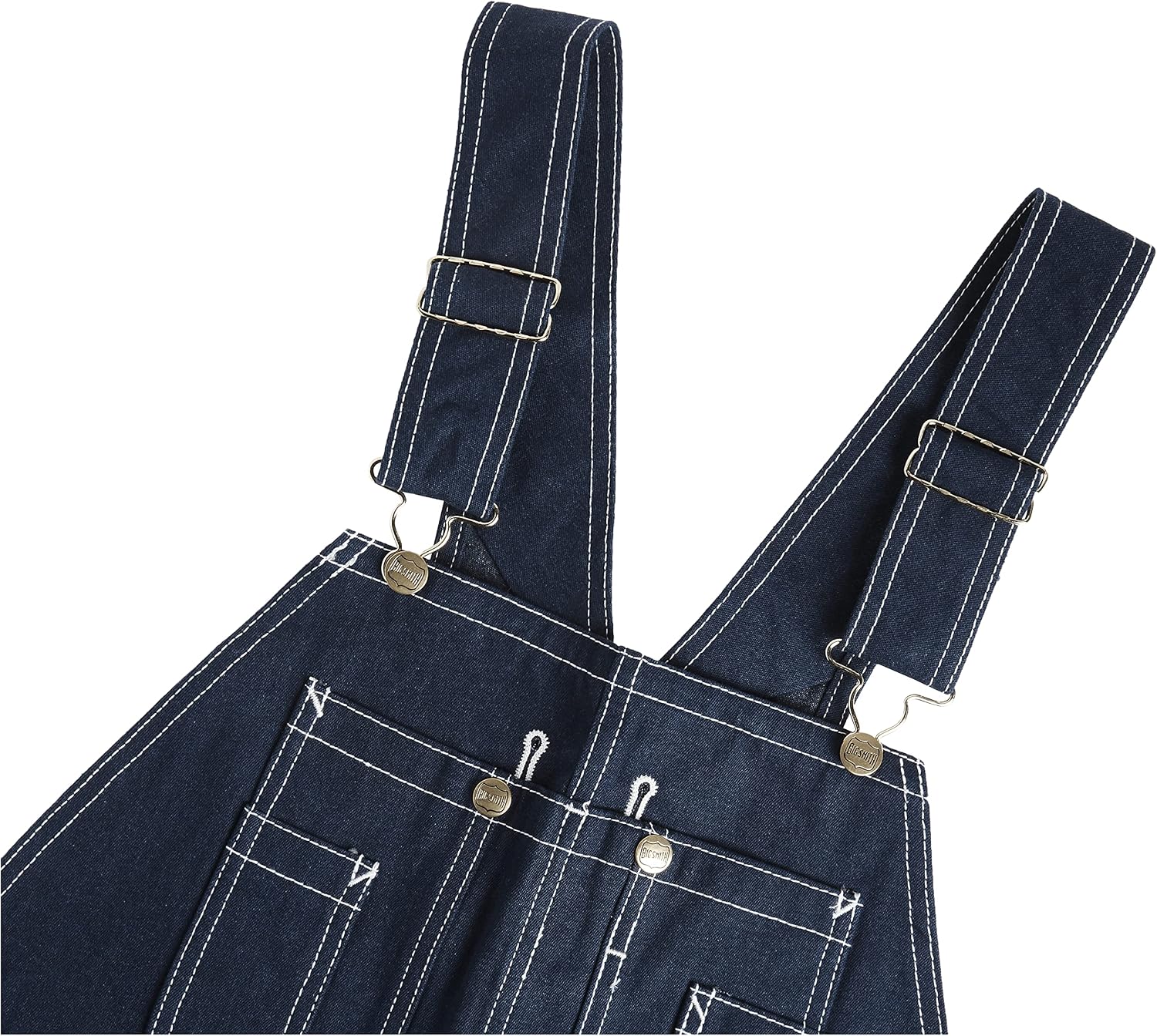 Big Smith Men's Rigid Denim Bib Overall