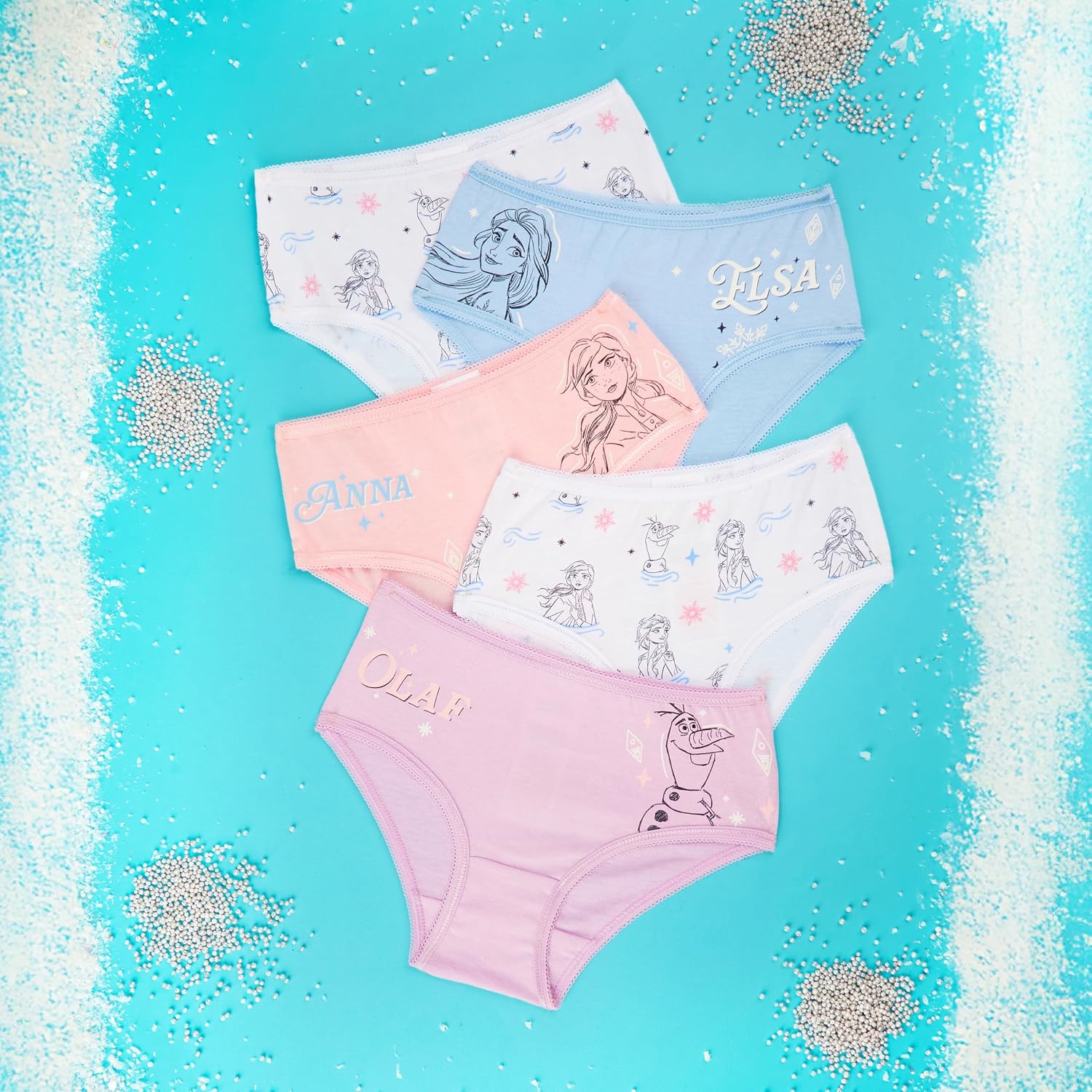 Get Trend Underwear Cotton Briefs for Girls 3 or 5 Pack Soft and Comfortable Panties for Girls Kids Premium Underwear Pack