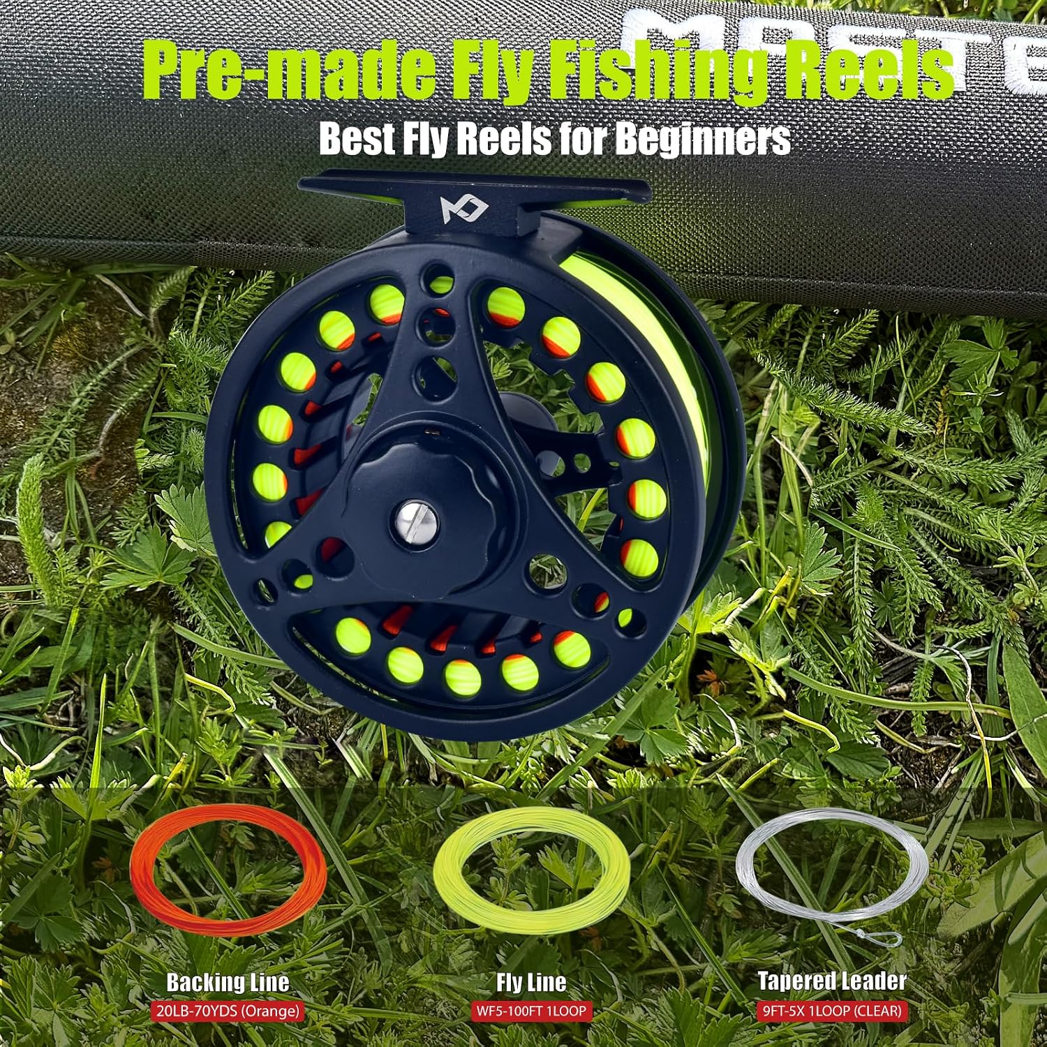 Fly Fishing Combo Starter Kit, Graphite Rod and Reel with Case