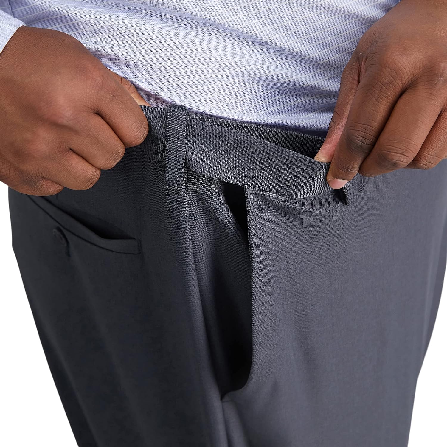 Haggar Men's Big & Tall Classic Fit Cool 18 Pro Golf Pant