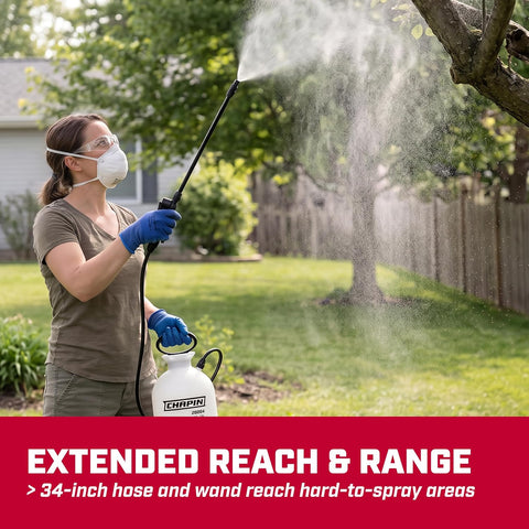 CHAPIN 20004 SureSpray 1-Gallon Pump Sprayer for Lawn, Garden & Weeds