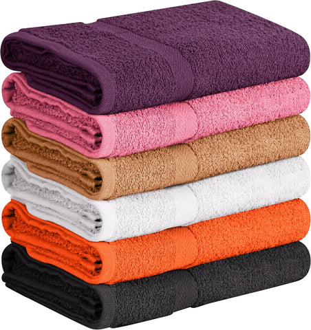 Towel and Linen Mart 100% Cotton - Wash Cloth Set - Flannel Face Cloths, Highly Absorbent and Soft Feel Fingertip Towels (Ivory, Pack of 12)
