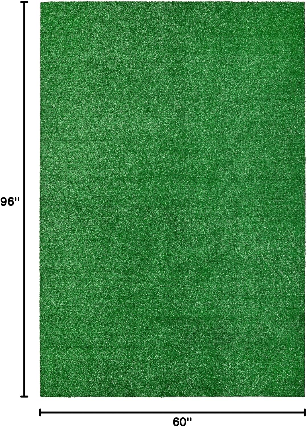Garland Rug Artificial Grass 5 Ft. X 8 Ft. Large Indoor/Outdoor Area Rug Green -Lush Green, Durable, and Low-Maintenance for Patios, Lawns, and More