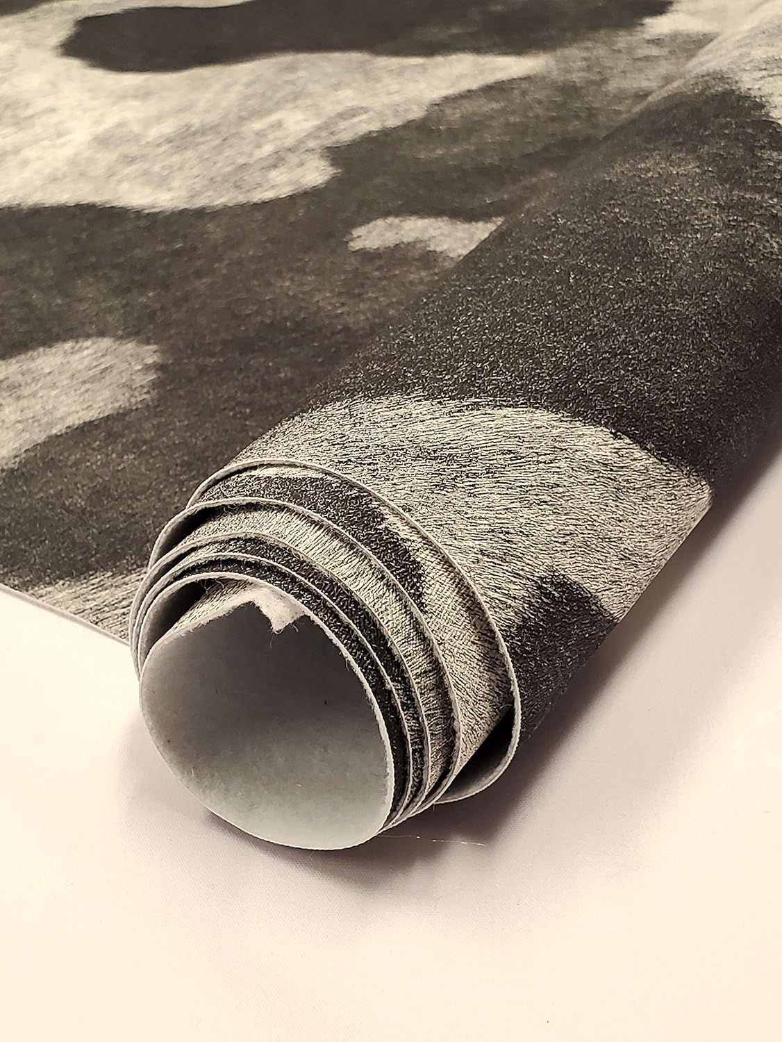 Vinyl Upholstery Embossed Texture Fabric Horse Fake Leather / 54" Wide/Sold By The Yard (Charcoal Gray)