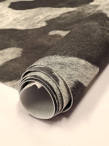 Vinyl Upholstery Embossed Texture Fabric Horse Fake Leather / 54" Wide/Sold By The Yard (Charcoal Gray)