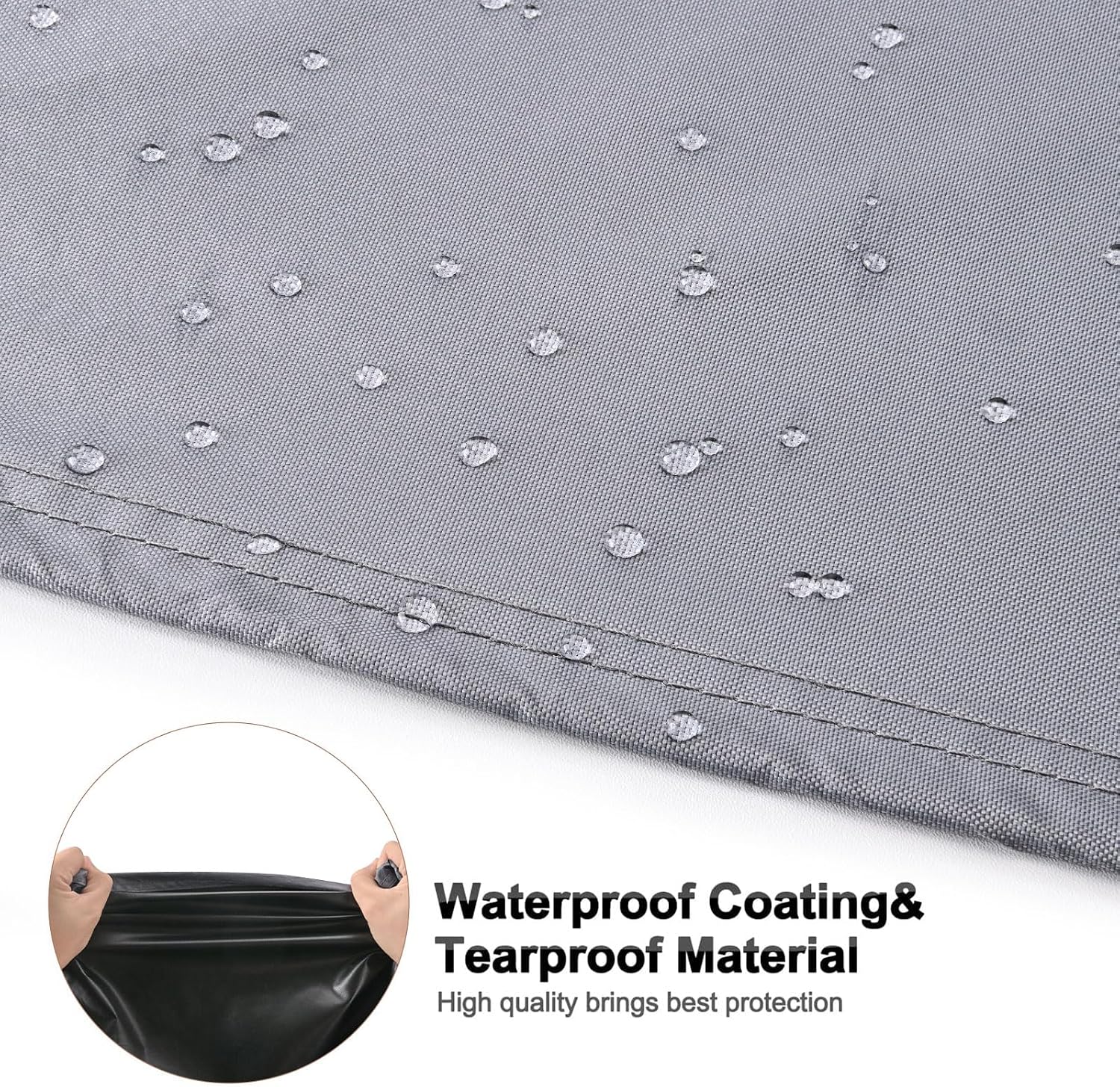 Mrrihand Central Air Conditioner Cover for Outside Units Waterproof Heavy Duty AC Unit for Outdoor Large AC Cover for Winter (30"X30"X32")-Grey