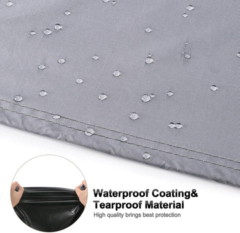 Mrrihand Central Air Conditioner Cover for Outside Units Waterproof Heavy Duty AC Unit for Outdoor Large AC Cover for Winter (30"X30"X32")-Grey