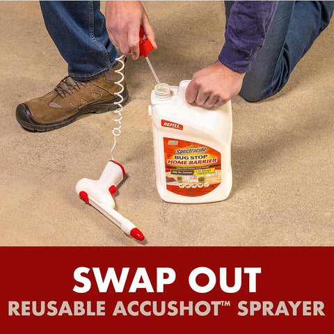 Spectracide Bug Stop Home Barrier 1.33 Gal, AccuShot Sprayer Refill