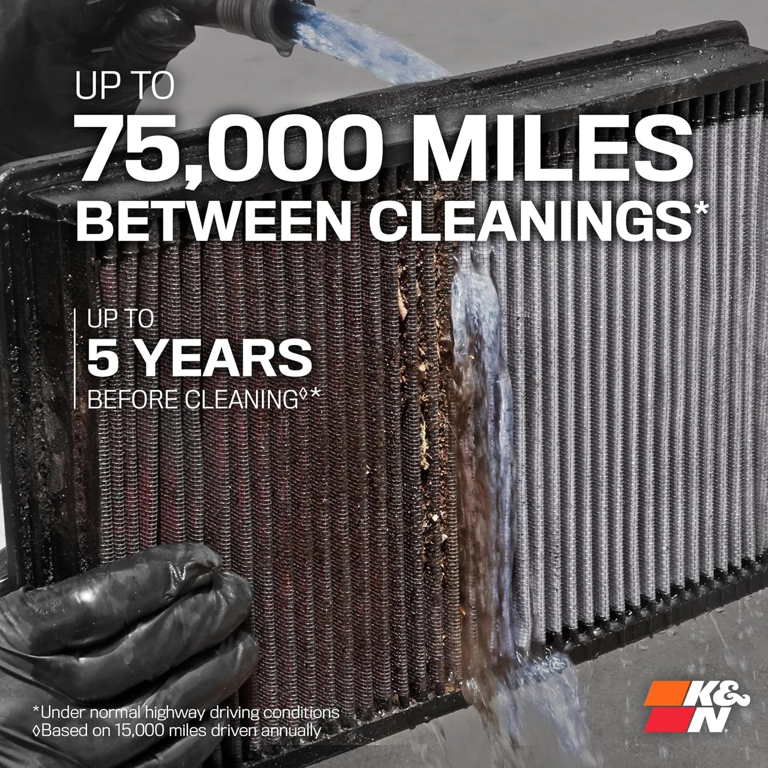 K&N High-Flow Original Lifetime Engine Air Filter: Increase Power & Accerlation, Washable, Premium: Compatible with 2003-2024 MITSUBISHI: ASX, Eclipse, Grandis, Lancer, Outlander, 33-3015