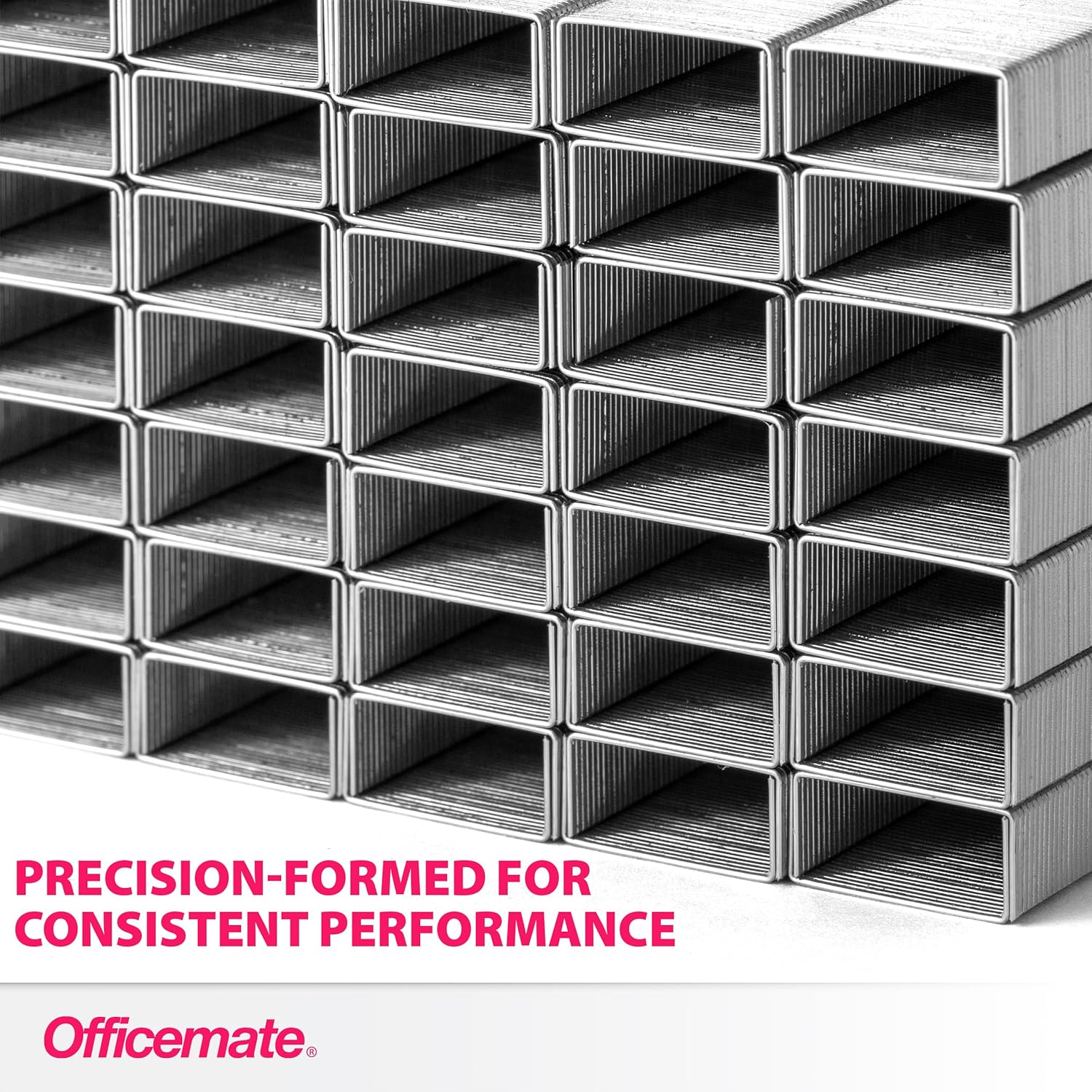 Officemate Standard Staples - Chisel Point Tips, 5 Boxes of 5,000 Staples, 1/4-Inch Leg Length, Universal Compatibility, Office Supplies and School Supplies for Everyday Paper Fastening