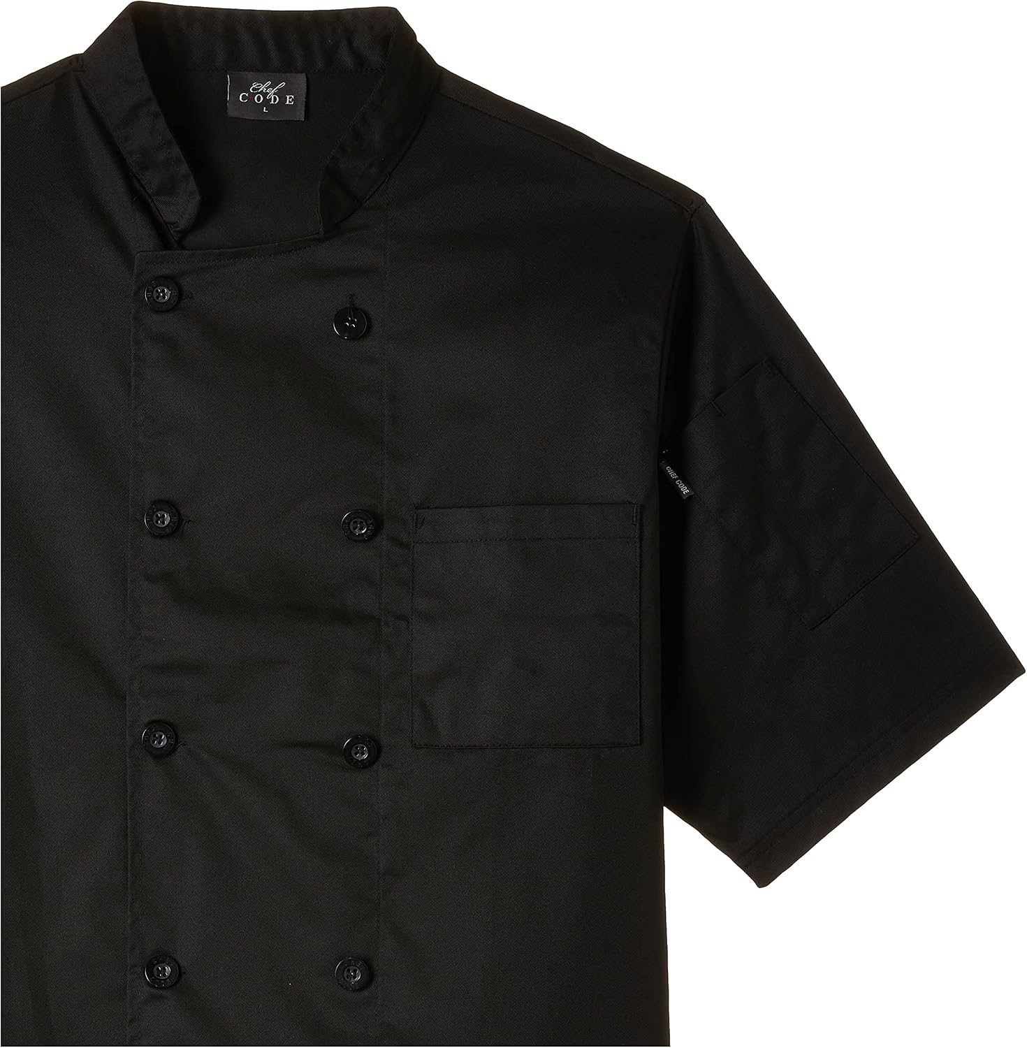 Chef Code Men's Short Sleeve Unisex Classic Chef Coat
