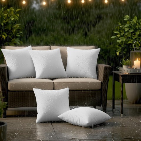 Utopia Bedding 18x18 Outdoor Pillows, Water Resistant Throw Pillows, 2-Pack