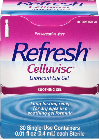 Refresh CELLUVISC Lubricant Eye Gel Single-Use Containers 30 ea (Pack of 6)