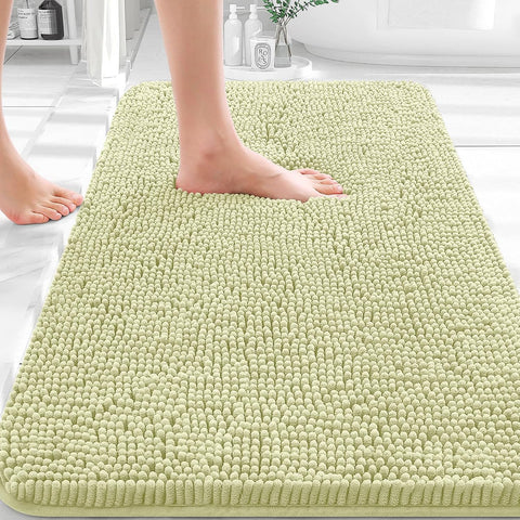 OLANLY Bathroom Rugs 36x24, Extra Soft Absorbent Chenille Bath Rugs