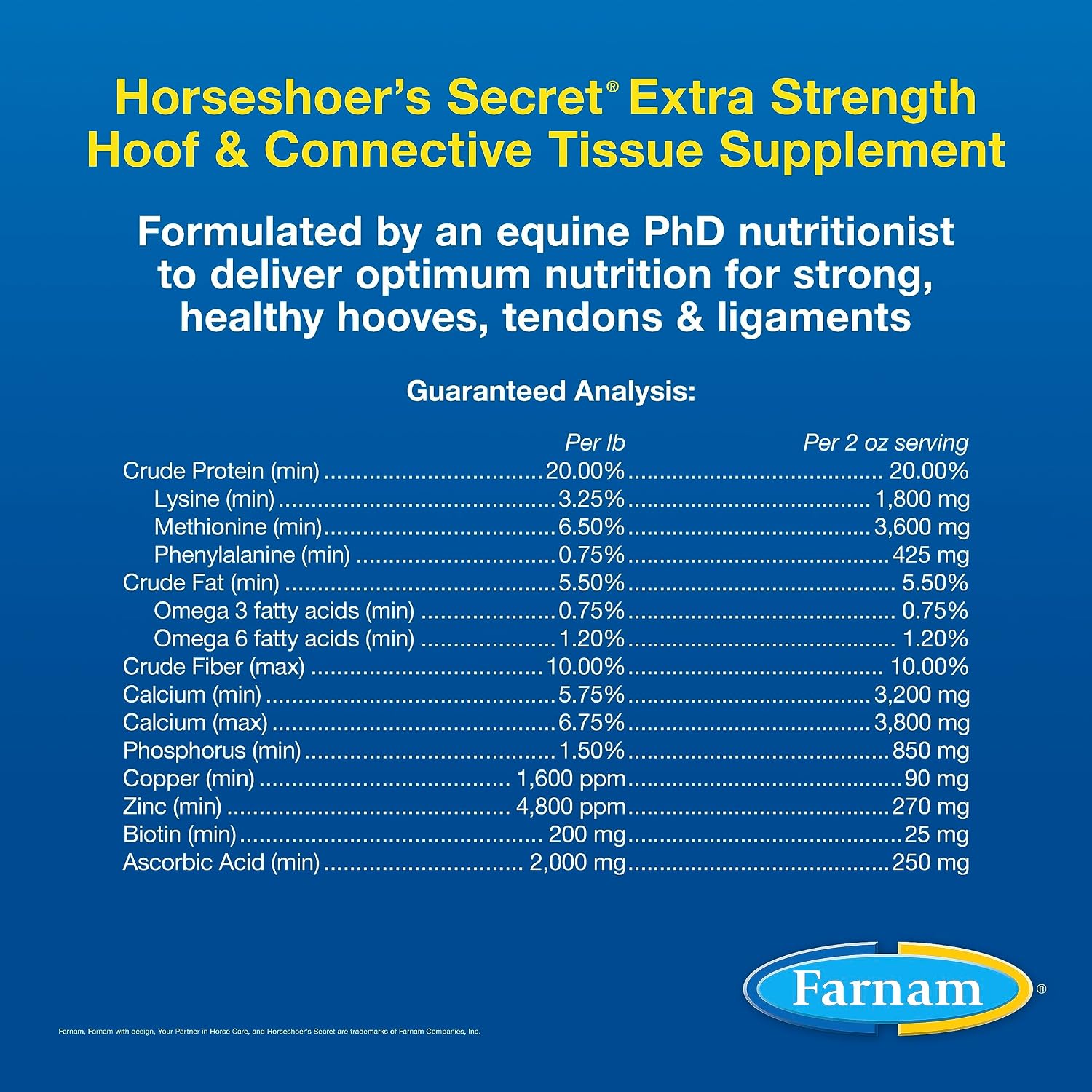Farnam Horseshoer's Secret Extra Strength, 60 Day Supply