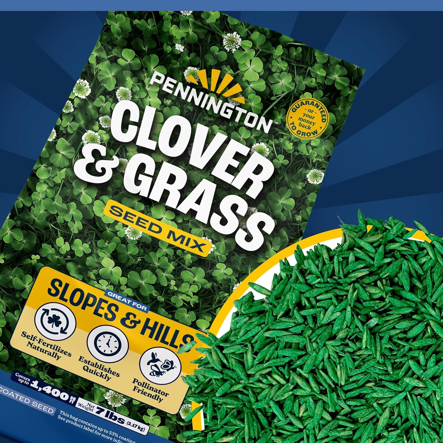 Pennington Clover Grass Seed Mix for Lawn 7lb