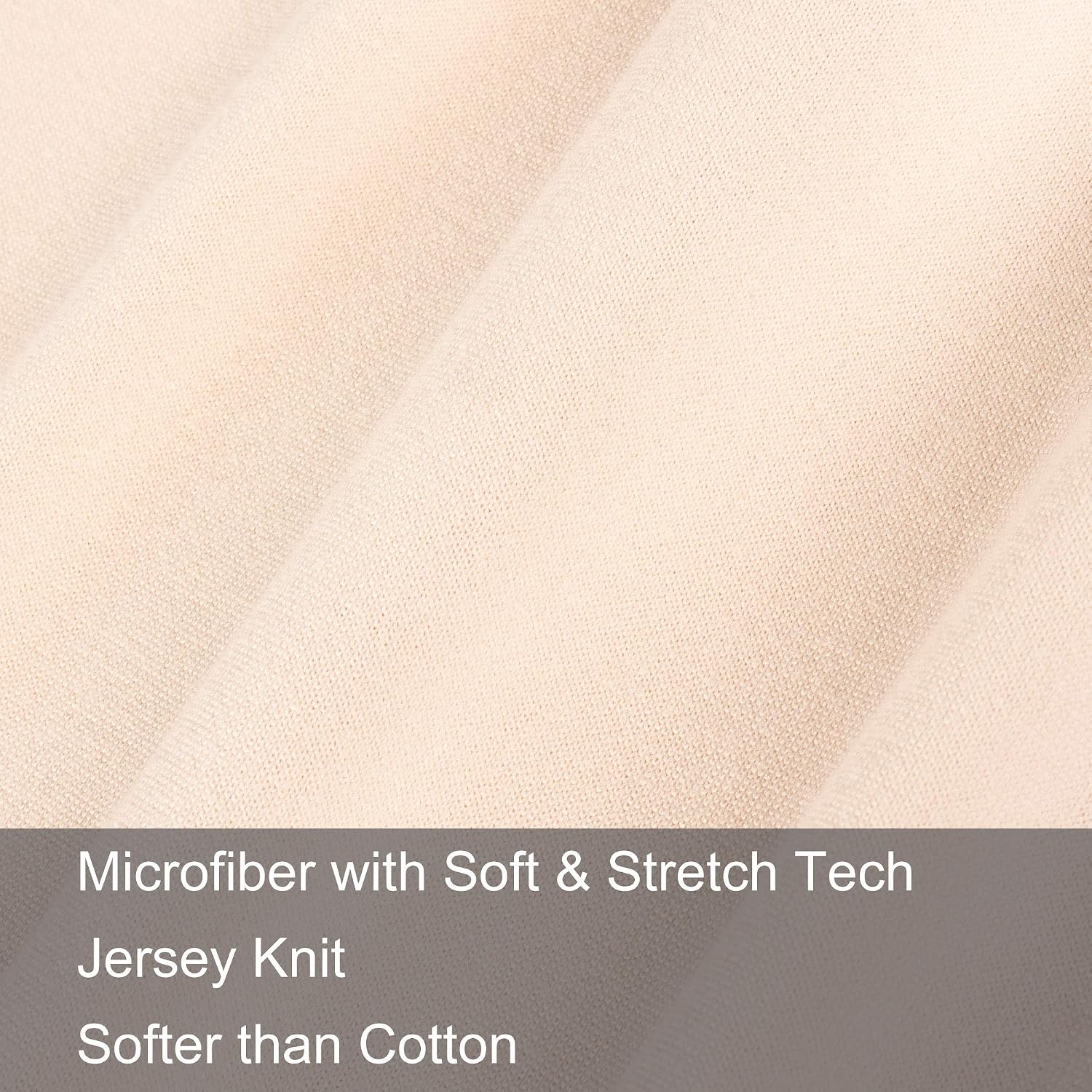 N&Y HOME 2-Pack Stretch Pillow Cases Jersey Knit, Queen or Standard, Pink