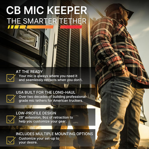 Gear Keeper CB MIC KEEPER Retractable Microphone Holder RT4-4112