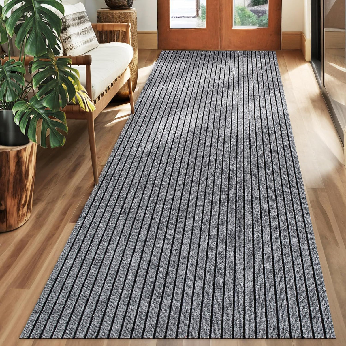 koloko 4ft x 8ft Runner Rug Non-Slip Outdoor Indoor Carpet Runner Custom Size Floor Runners Area Rugs Mat with Rubber Backing for Hallway Entryway Balcony Patio Kitchen Garage Stair Laundry