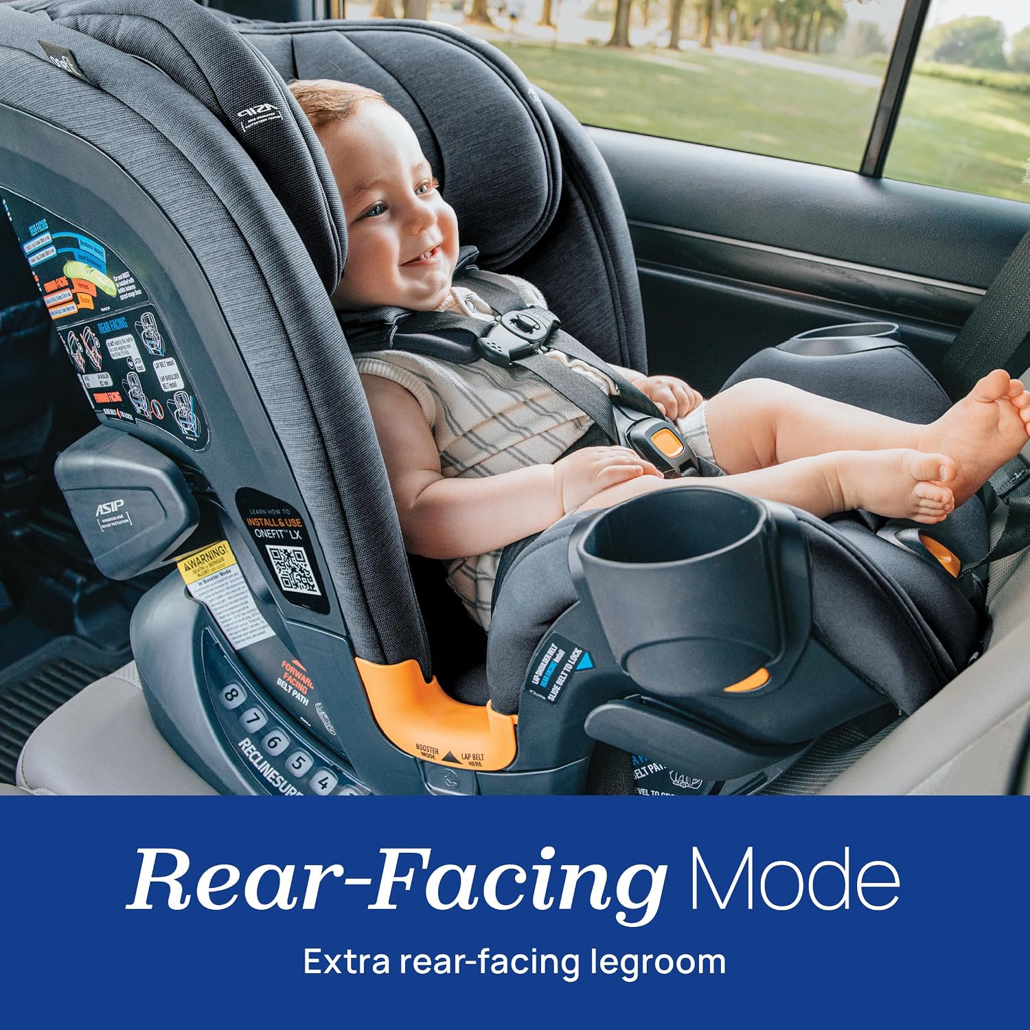 Chicco OneFit LX ClearTex All-in-One Convertible Car Seat
