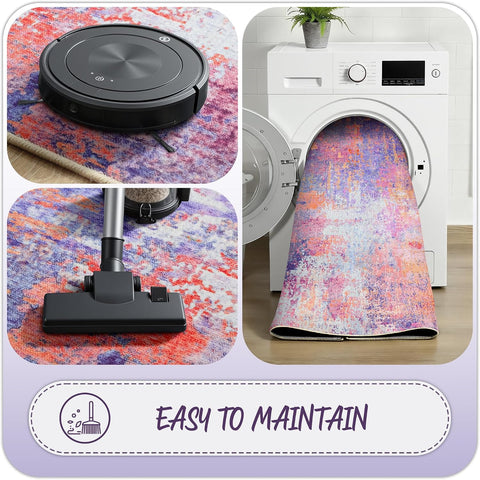 Washable 2x6 Rug Runners for Hallways Kitchen Entryway Non Slip