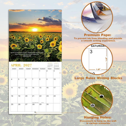 2027 Calendar - Bible Verse Wall Calendar 2027, JAN 2027-DEC 2027