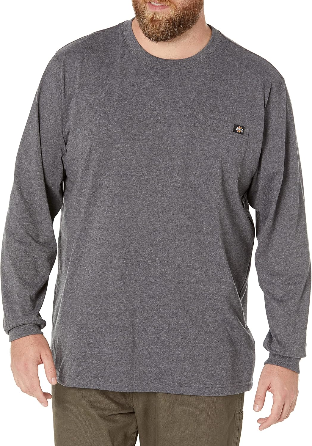 Dickies Men's Heavyweight Long Sleeve Pocket T-Shirt