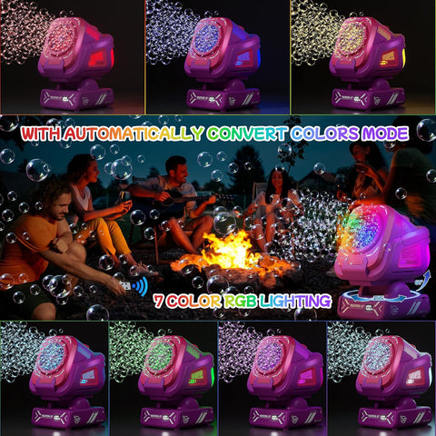 Upgraded Bubble Machine Outdoor Toys for Kids & Wedding Party