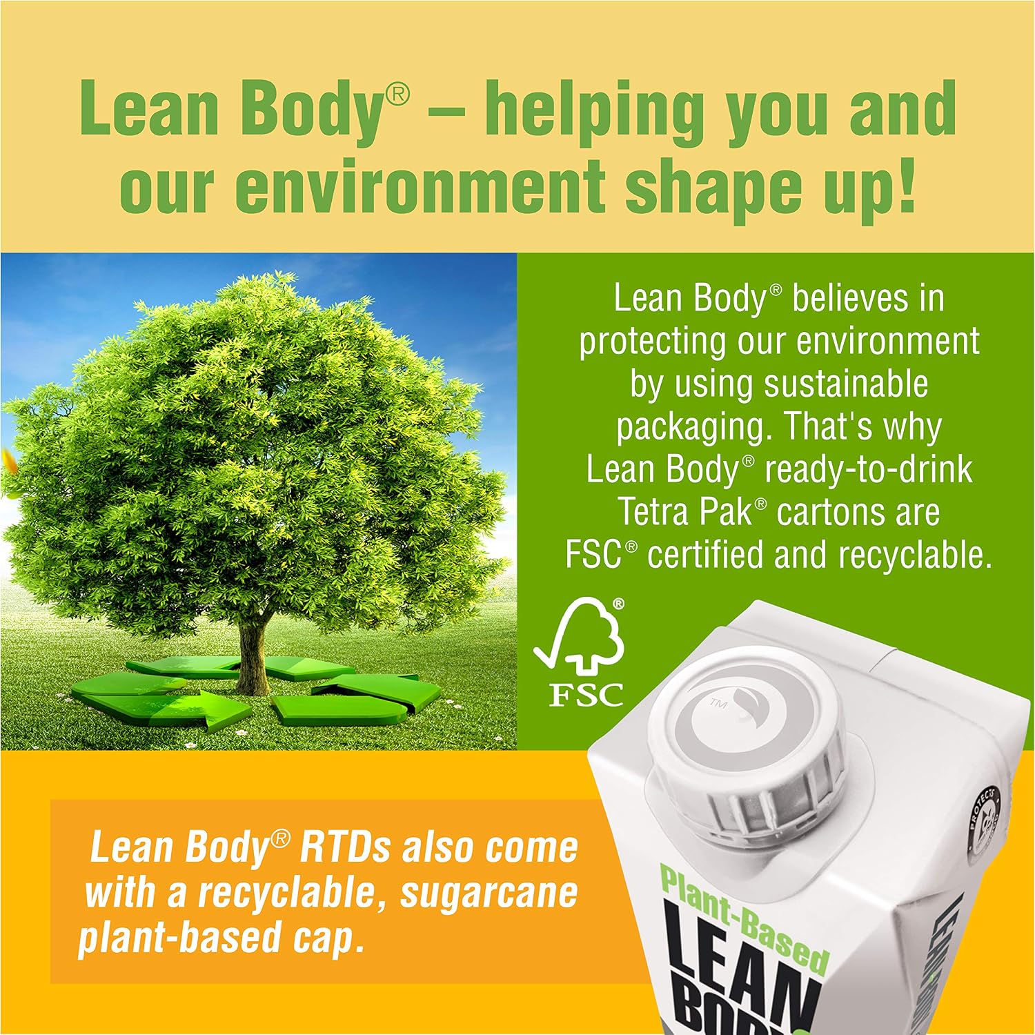 Lean Body Ready-to-Drink, Plant-Based Vegan Vanilla Caramel Protein Shake, 30g Protein, No Artificial Flavors, Sweeteners or Colors, Non GMO, Gluten Free, Premium Pea & Rice Blend (Pack of 12)