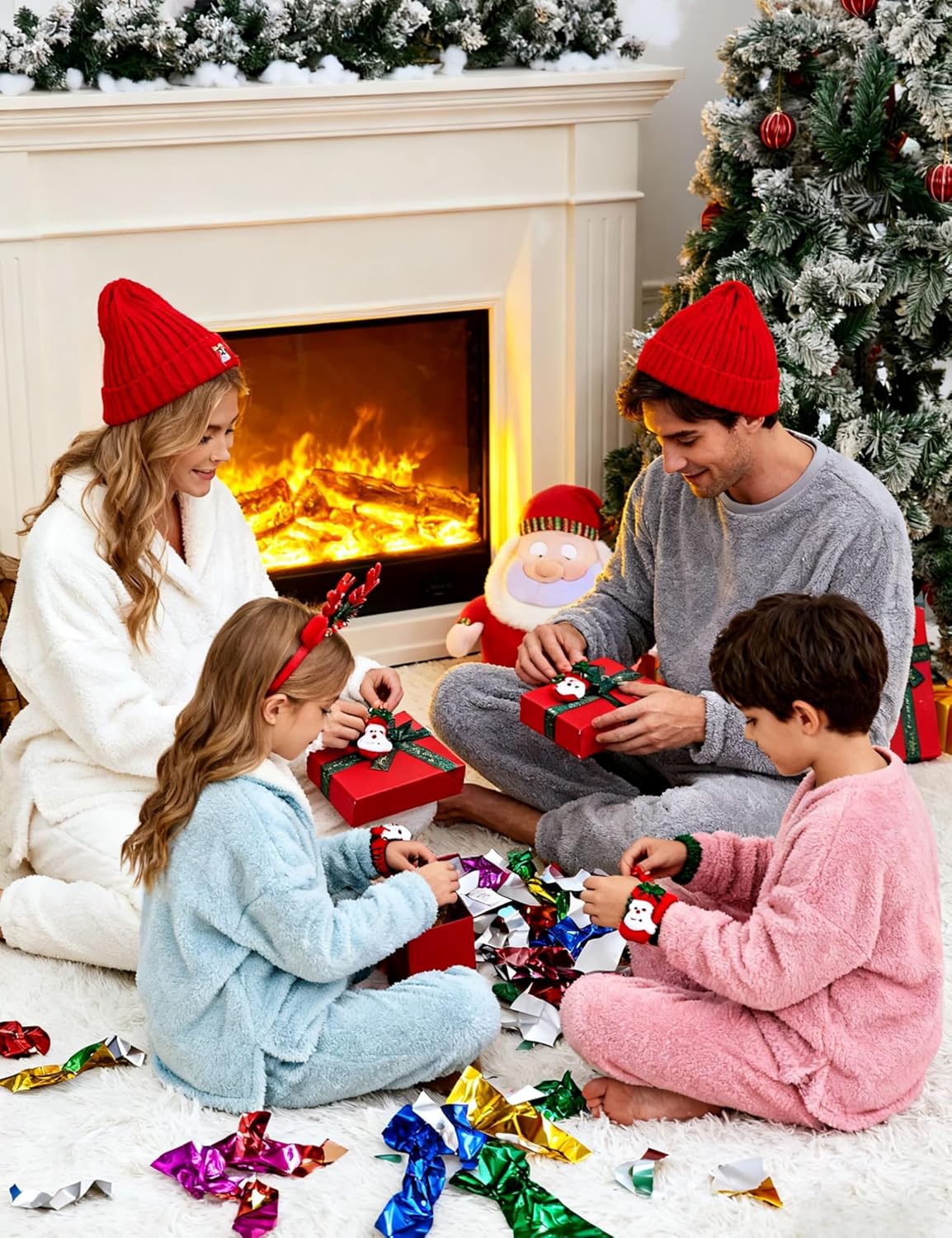 Yeokou Women's Fleece Pajamas Sets Fluffy Sleepwear Warm Sherpa Pullover Pants with Pockets