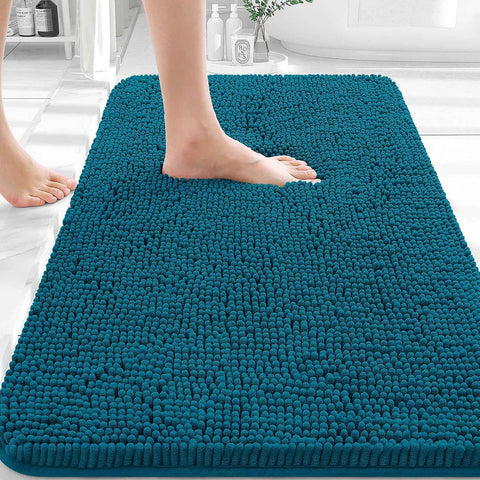 OLANLY Bathroom Rugs 32x20, Extra Soft Absorbent Chenille Bath Rugs