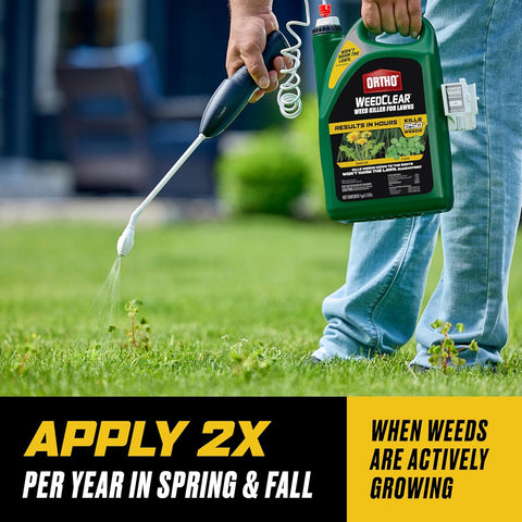 Ortho WeedClear Weed Killer for Lawns with Comfort Wand, 1 gal.