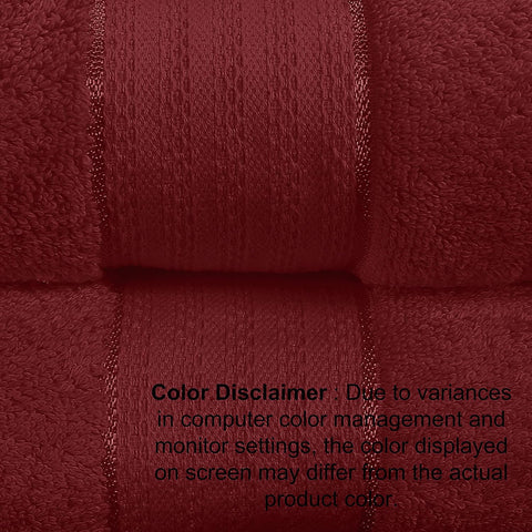 GLAMBURG 700 GSM Premium Oversized Extra Large Cotton Bath Sheet 35x70-100% Combed Cotton - Luxury Hotel & Spa Quality - Durable Ultra Soft Highly Absorbent - Burgundy