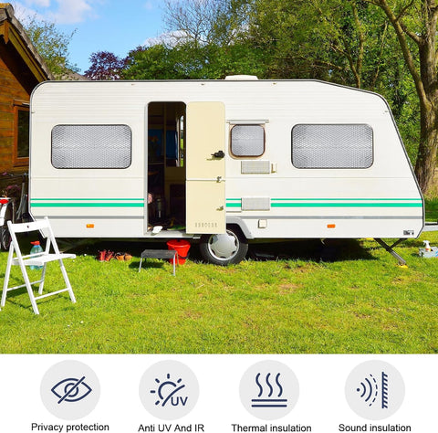 DGSL Double Reflective Bubble Foil Insulation Foam, 23.6 in X 10 FT Aluminum Foil Thermal Insulation Radiant Barrier for Window, Garage Door, RV, Roof