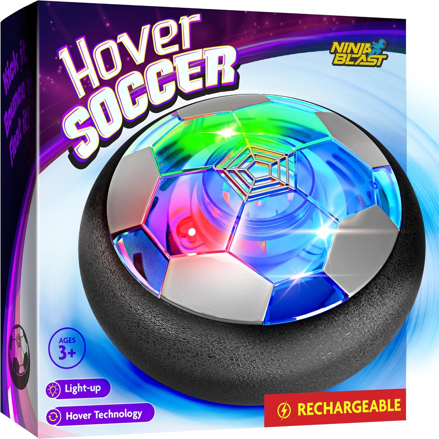 Hover Soccer Light-Up Ball - Birthday Gift for Boys - Kids Gifts Ages 5-12