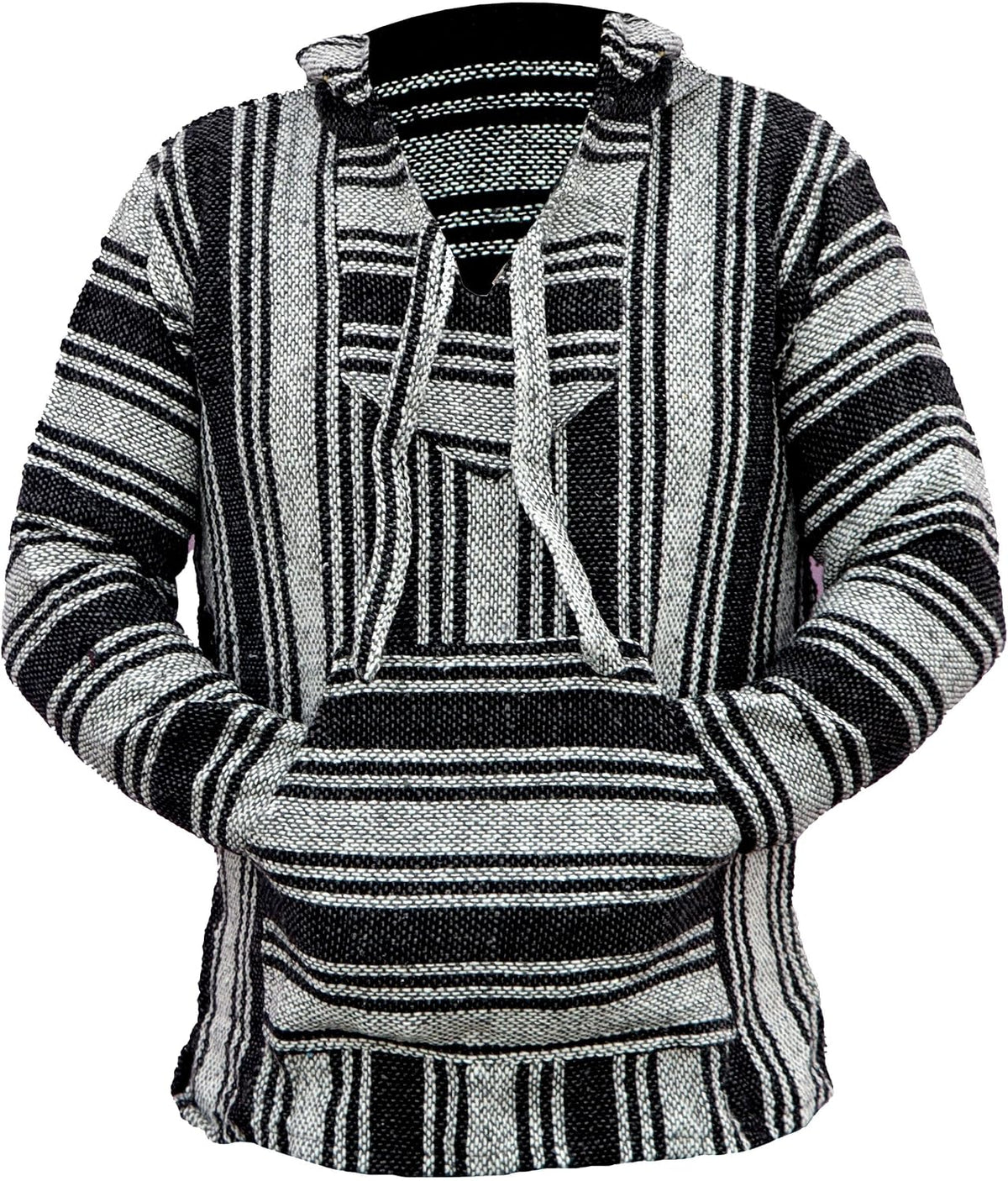 Del Mex Mexican Baja Hoodie Hippie Surf Poncho Sweater Sweatshirt Pullover Jerga