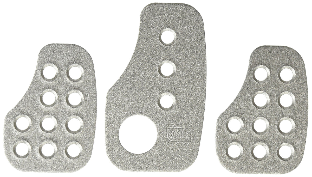 OMP - Racing Pedals - Silver (Set of 3) (OA0-1030)