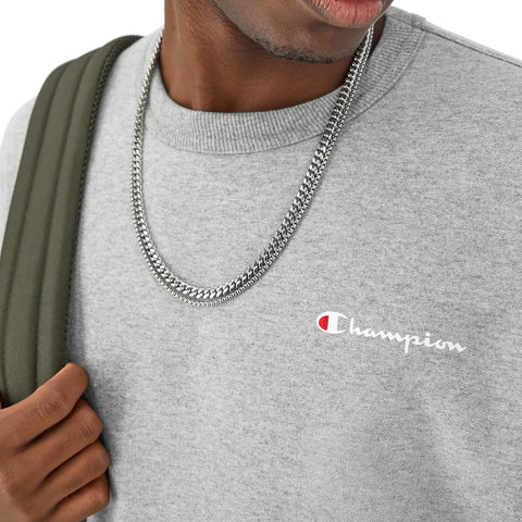 Champion Men's Crewneck Fleece Sweatshirt, Standard Fit, Midweight, Script Logo, Available in Regular and Big & Tall