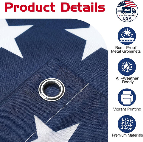 Custom American US Flag with Picture, Personalized Funny Flags with Face Image Logo Photo Text Single Sided Customized Flag Tapestry for Bedroom Dorm Room Decor Garden, 2x3 3x5 4x6 5x8 Ft