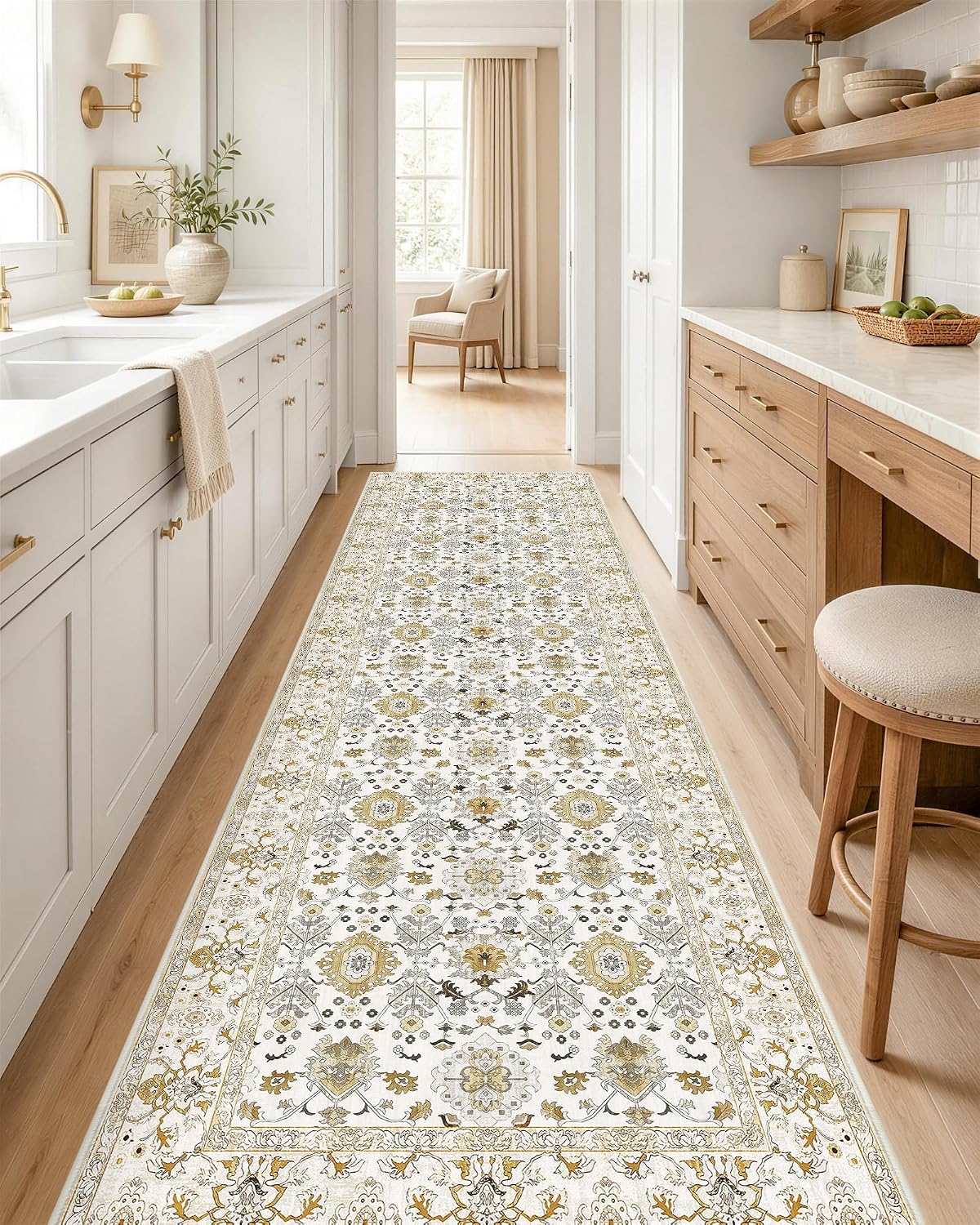 OLANLY 2x8 Washable Runner Rug, Soft Non Slip Carpet for Hallway Kitchen