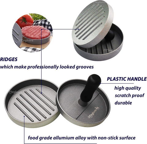 Meykers Hamburger Press Patty Maker 150 Paper, 4.5” Burger Mold Meat Shaper